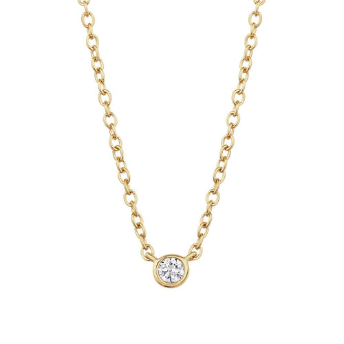 Goldene Kette mit Topas-Anhänger