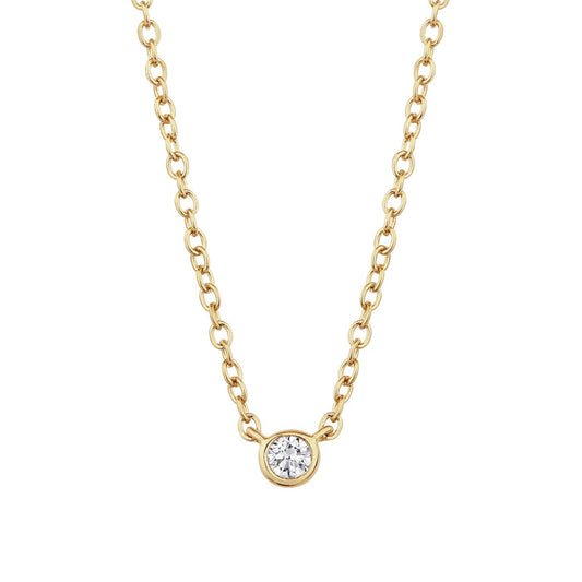 Goldene Kette mit Topas-Anhänger