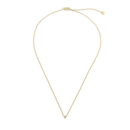 Goldene Kette mit Topas-Anhänger