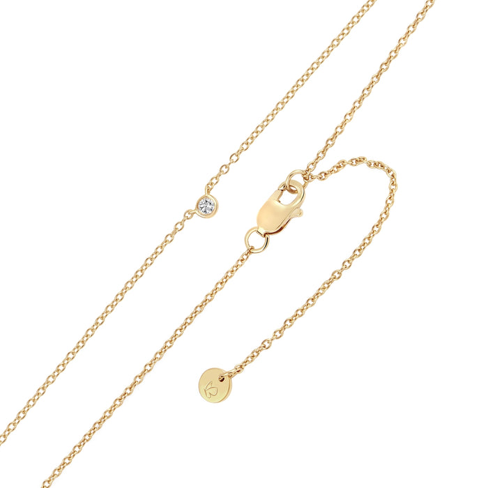 Goldene Kette mit Topas-Anhänger