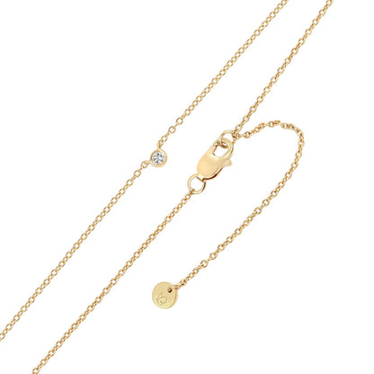 Goldene Kette mit Topas-Anhänger