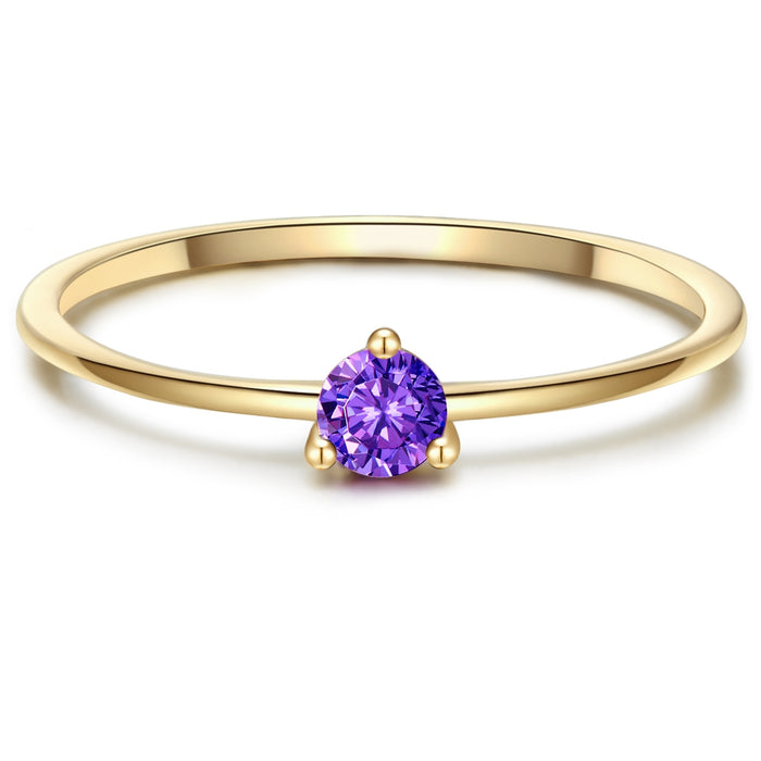 Goldener Ring mit Zirkonia