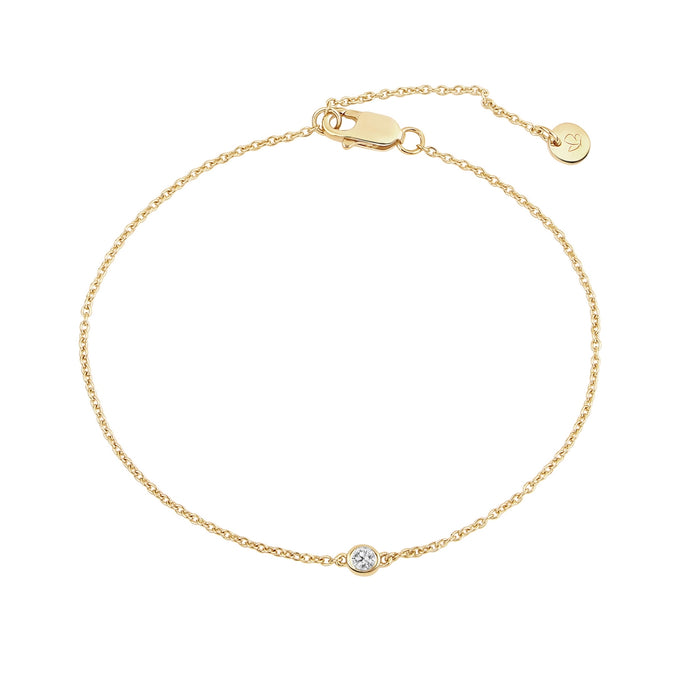 Goldenes Armband mit Topas-Anhänger