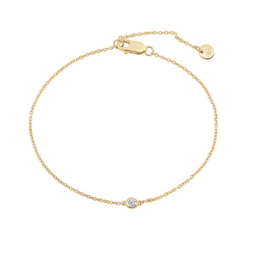 Goldenes Armband mit Topas-Anhänger