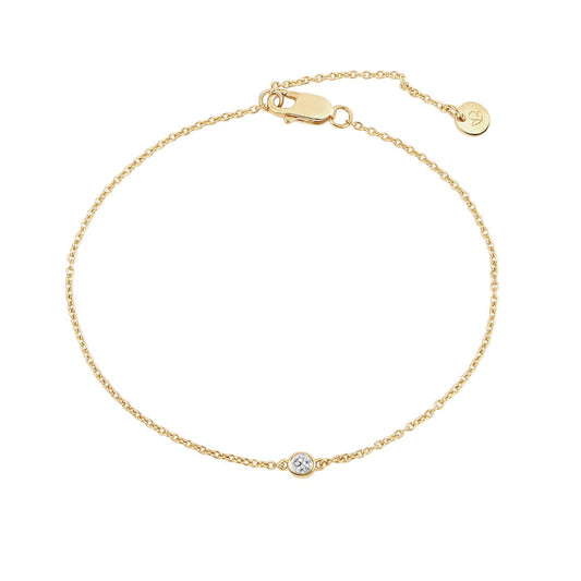 Goldenes Armband mit Topas-Anhänger