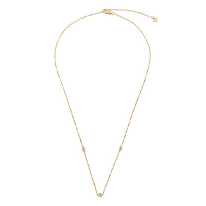 Goldfarbene Kette mit Topas-Anhänger