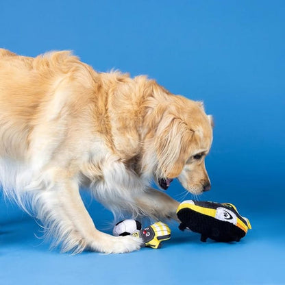 Petshop by Fringe Studio dog toys GOOOOOAL Soccer Time Sports Plush Squeaky Dog Toy Set - 3 Pc
