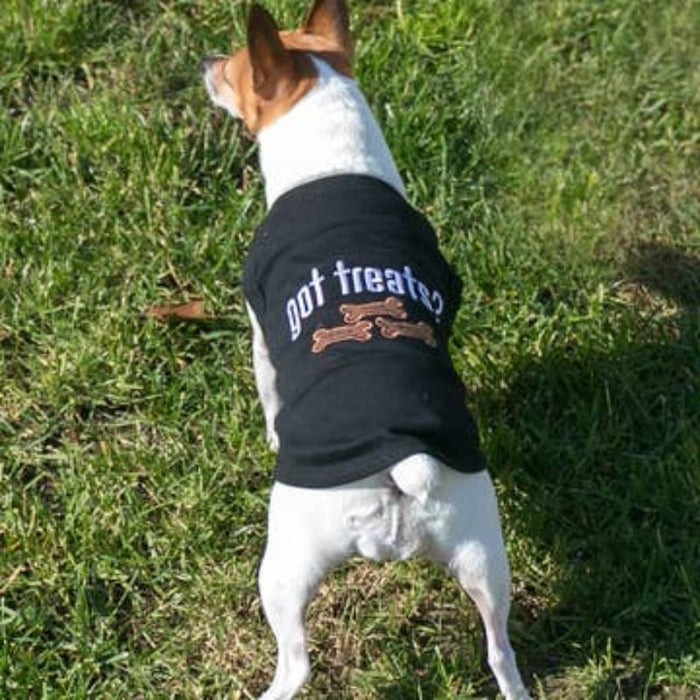 Parisian Pet Tee's MD Got Treats? Black Dog T-Shirt