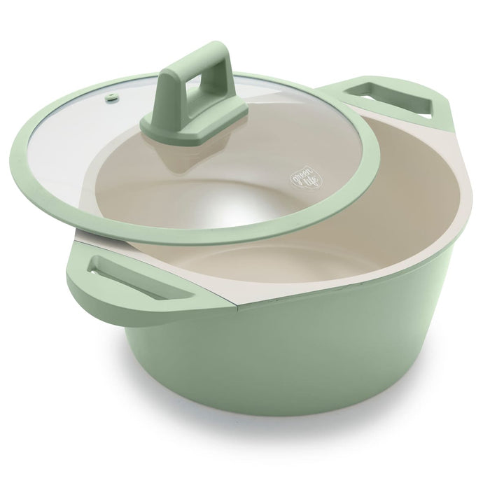 CC009262-001 - Arte Greenlife Arte 8pc Cookware Set, Green Sage - Product Image 6
