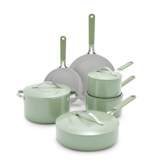 CC008531-001 - Dream GreenLife Dream 11 PC Cookware Set, Sage Green - Product Image 1