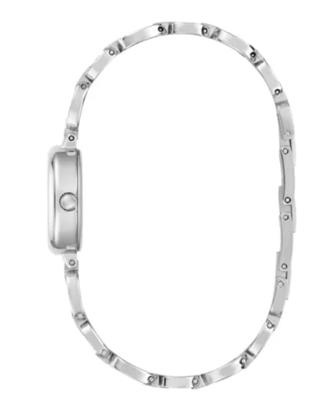 Guess Women's Silver Tone Pink Analog Watch - GW0982L1