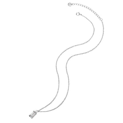 Hals Kette mit Zirkonia silber