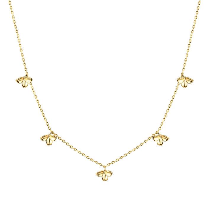 Halskette Blüten gold