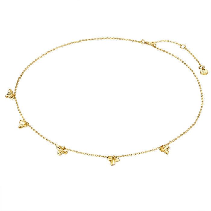 Halskette Blüten gold