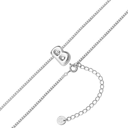 Halskette Bubble Letter B silber