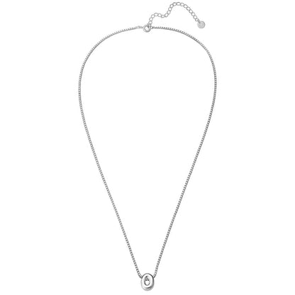 Halskette Bubble Letter O silber