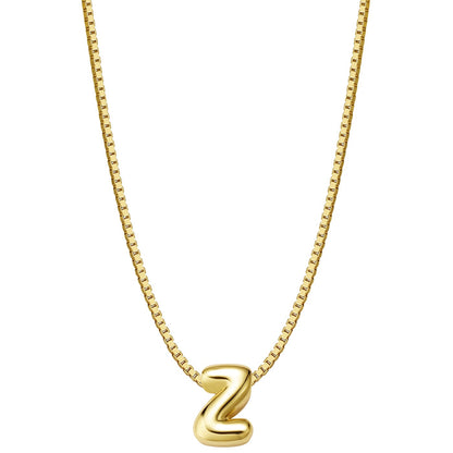 Halskette Bubble Letter Z gold
