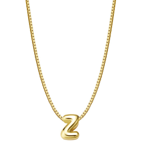 Halskette Bubble Letter Z gold