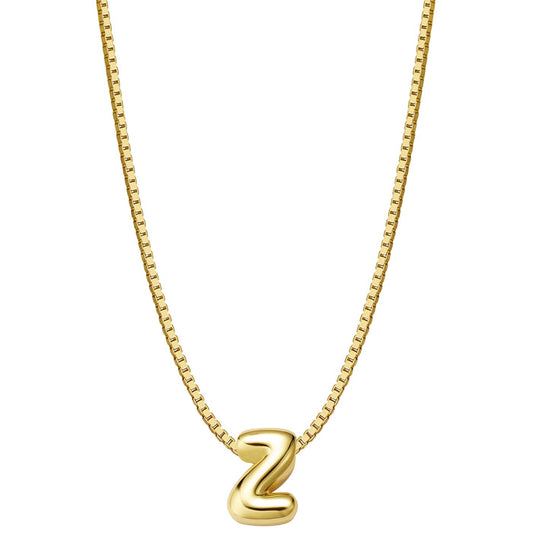 Halskette Bubble Letter Z gold