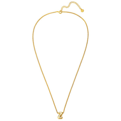 Halskette Bubble Letter Z gold