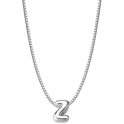 Halskette Bubble Letter Z silber