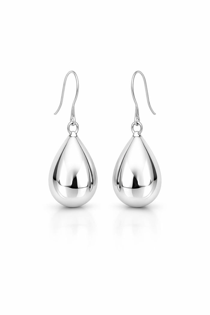Hanging Large Drop örhängen | 925 silver