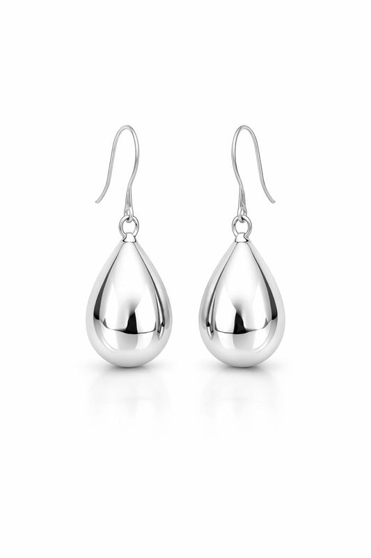 Hanging Large Drop örhängen | 925 silver