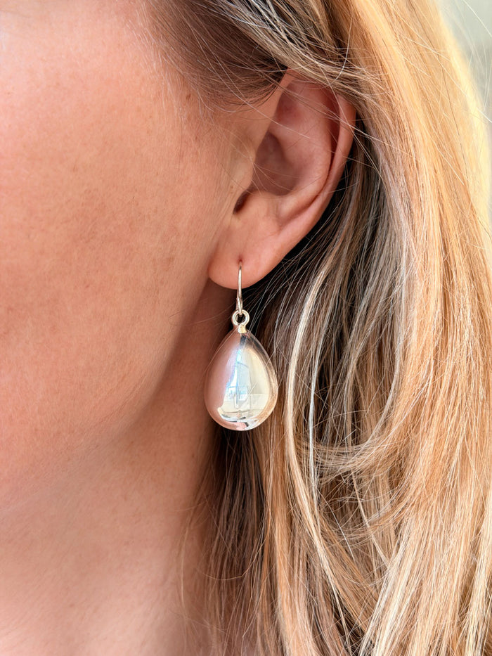 Hanging Large Drop örhängen | 925 silver