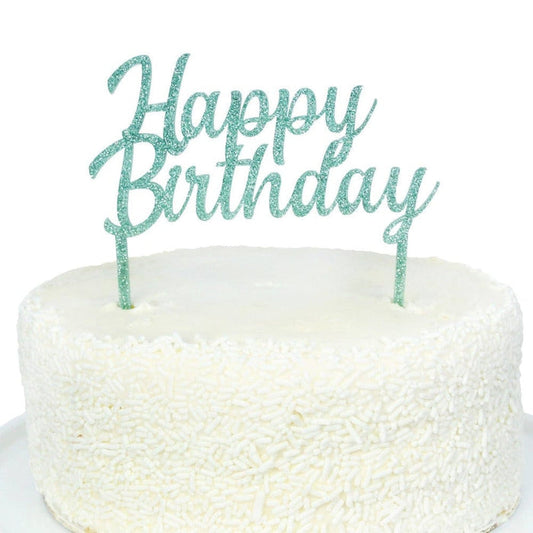 Merrilulu Happy Birthday Acrylic Topper in Green