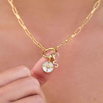 Harper Round Charm Chain Necklace