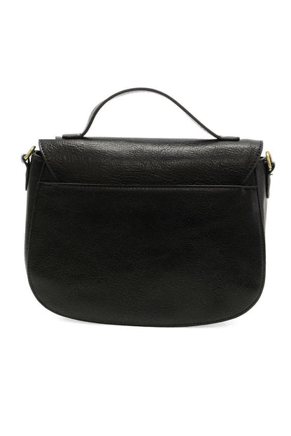 Hattie Bamboo Turnlock Top Handle Flap Crossbody