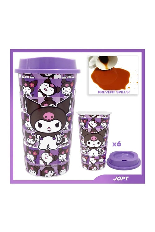 Hello Kitty Kuromi  20oz Plastic cup with lid