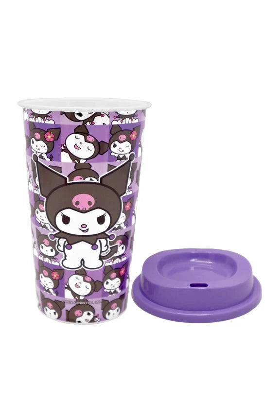Hello Kitty Kuromi  20oz Plastic cup with lid