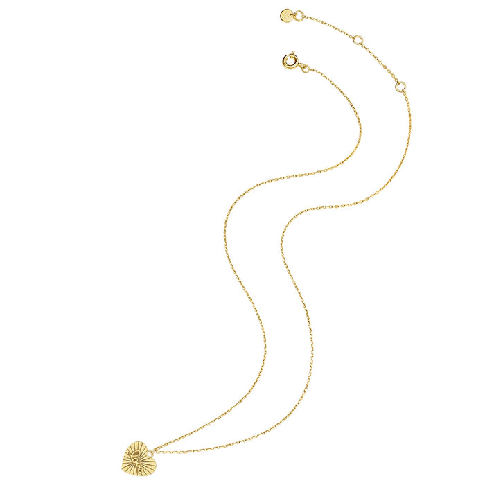 Herz Kette gold mit Love