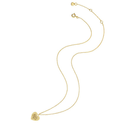 Herz Kette gold mit Love