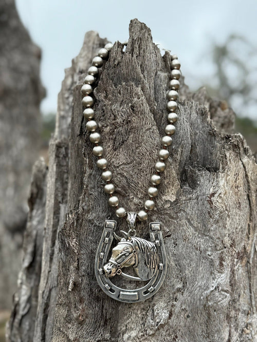 Horse Shoe Pendant Necklace