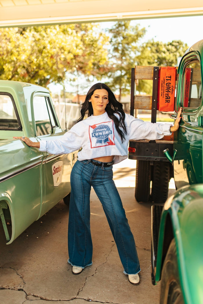 Howdy Cowboy SweatshirtGreyS
