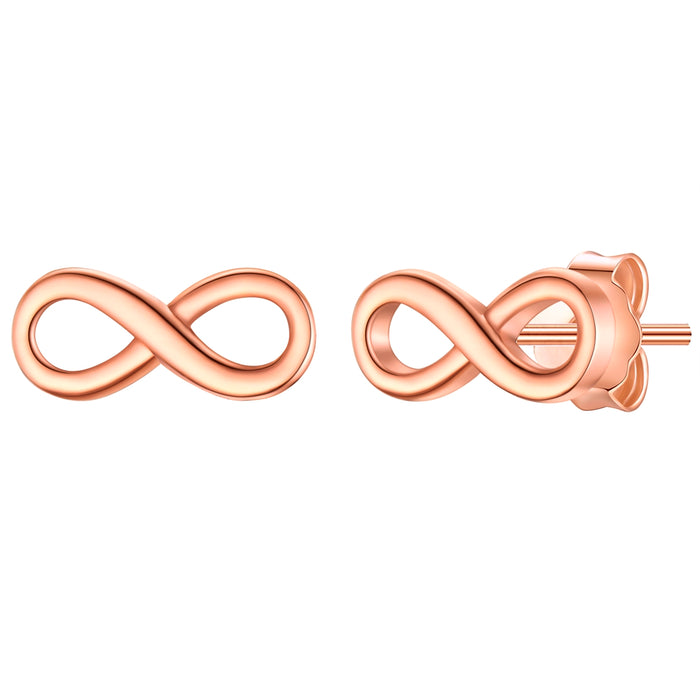 Infinity Ohrstecker roségold
