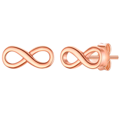 Infinity Ohrstecker roségold