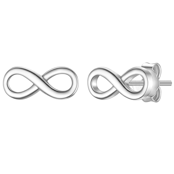 Infinity Ohrstecker silber