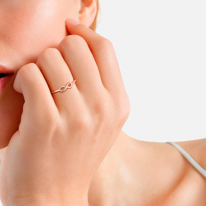Infinity Ring roségold