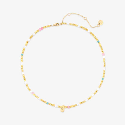 Initial Pearl & Seed Bead Choker