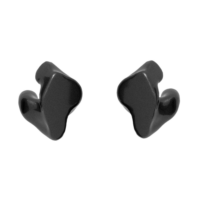 Image of Black ISO-Ultra Solid Custom Earplugs for Maximum Hearing Protection.