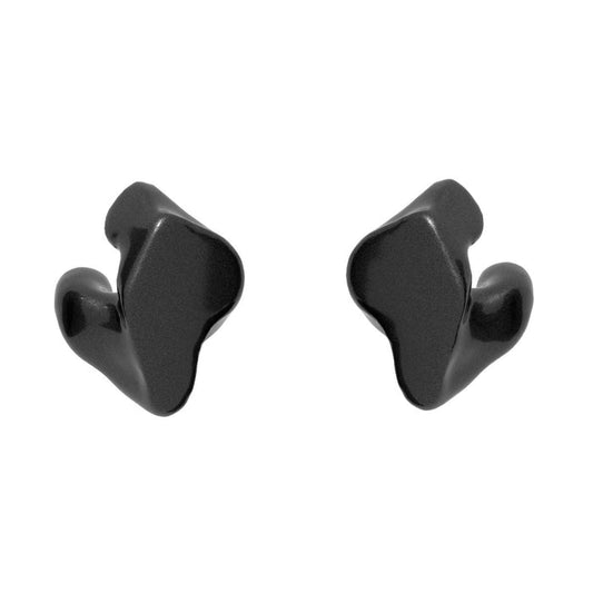 Image of Black ISO-Ultra Solid Custom Earplugs for Maximum Hearing Protection.