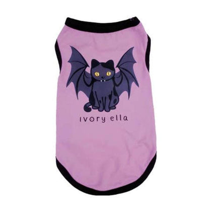 Barker's Bowtique - Home to Hip Doggie & Max's Closet dog apparel XS Ivory Ella Halloween Bat Pet Tank