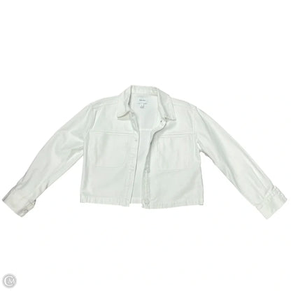 Jacket Denim By Nine West In Cream Denim, Size: S