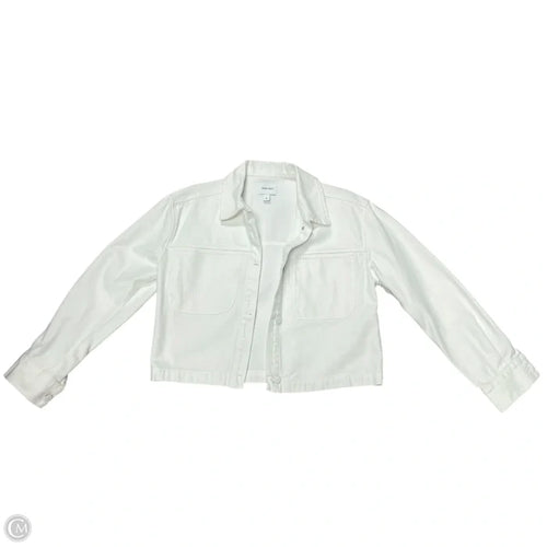 Jacket Denim By Nine West In Cream Denim, Size: S