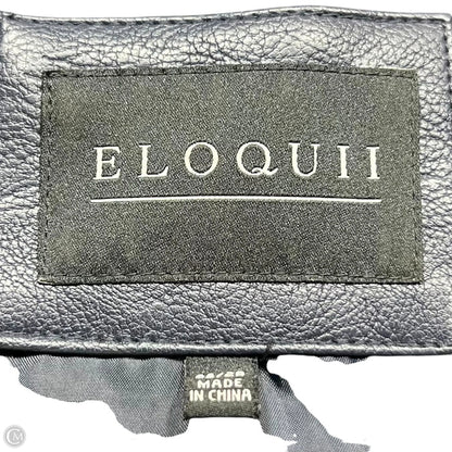 Jacket Moto By Eloquii In Blue, Size: 4x