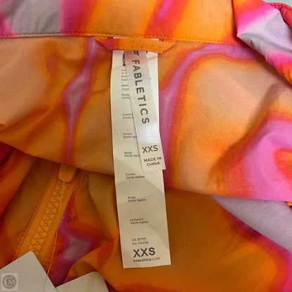 Jacket Windbreaker By Fabletics In Orange & Pink, Size: Xxs