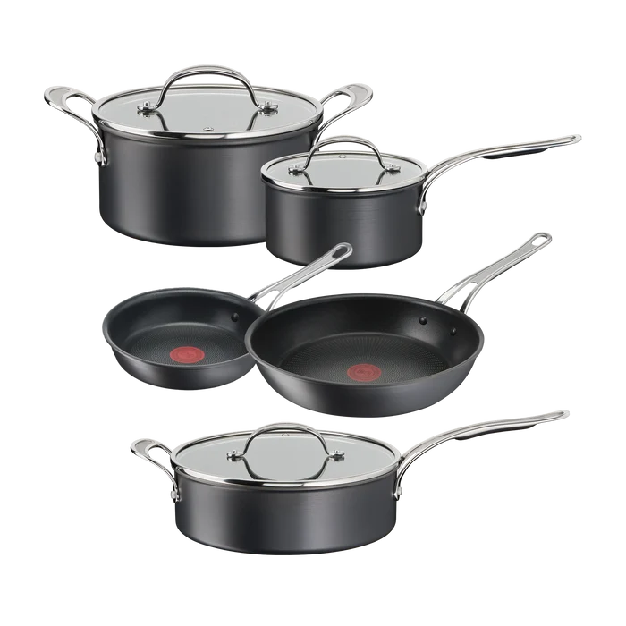 Jamie Oliver by Tefal Cooks Classic Non-Stick Induction Hard Anodised 5pc Cookware Set